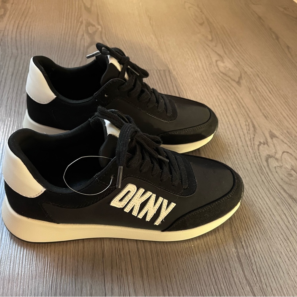 DKNY Black and White Sneakers